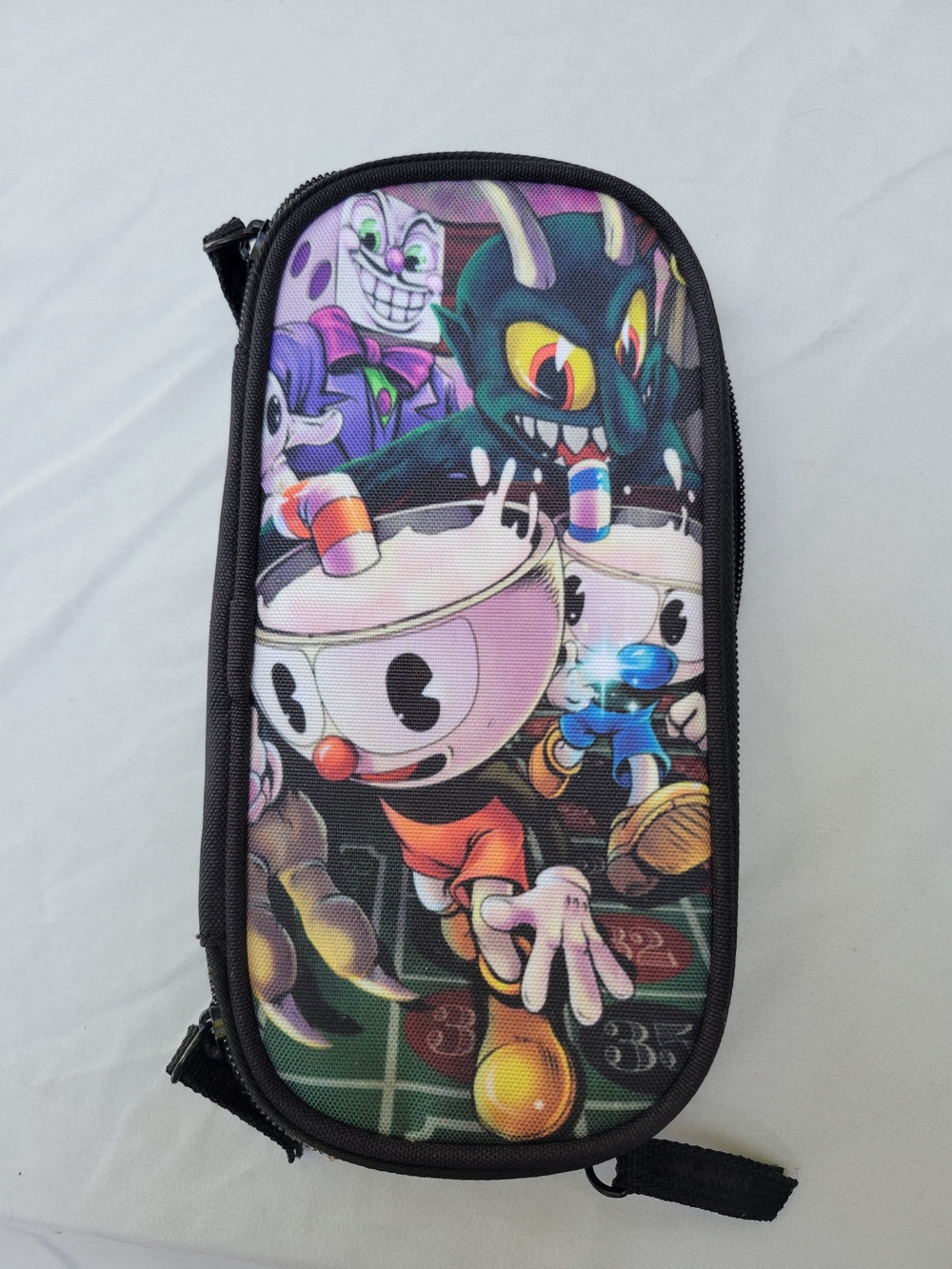 Cuphead Pencil or Art Supplies Case Zippered Accessory Pouch - Cuphead Style